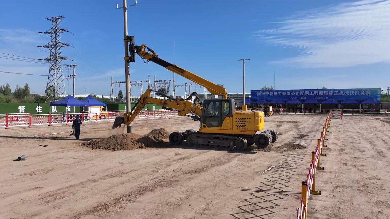至尊国际开挖立杆一体机在宁夏应用的精彩体现