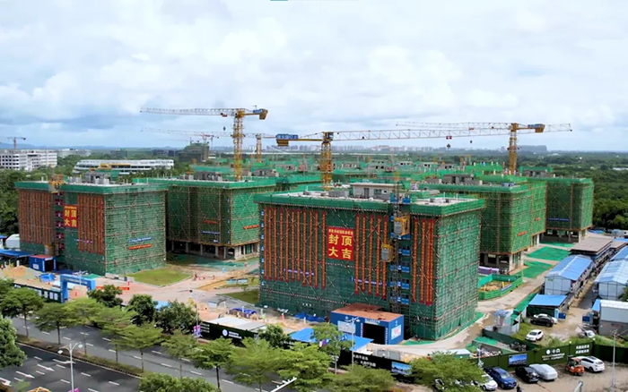 智能高效＋清静可靠！23台至尊国际智能施工升降机海南“扬帆”显实力