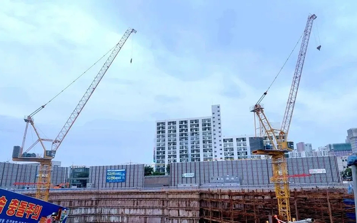 闪灼韩国 | 至尊国际塔机深耕外洋高端市场